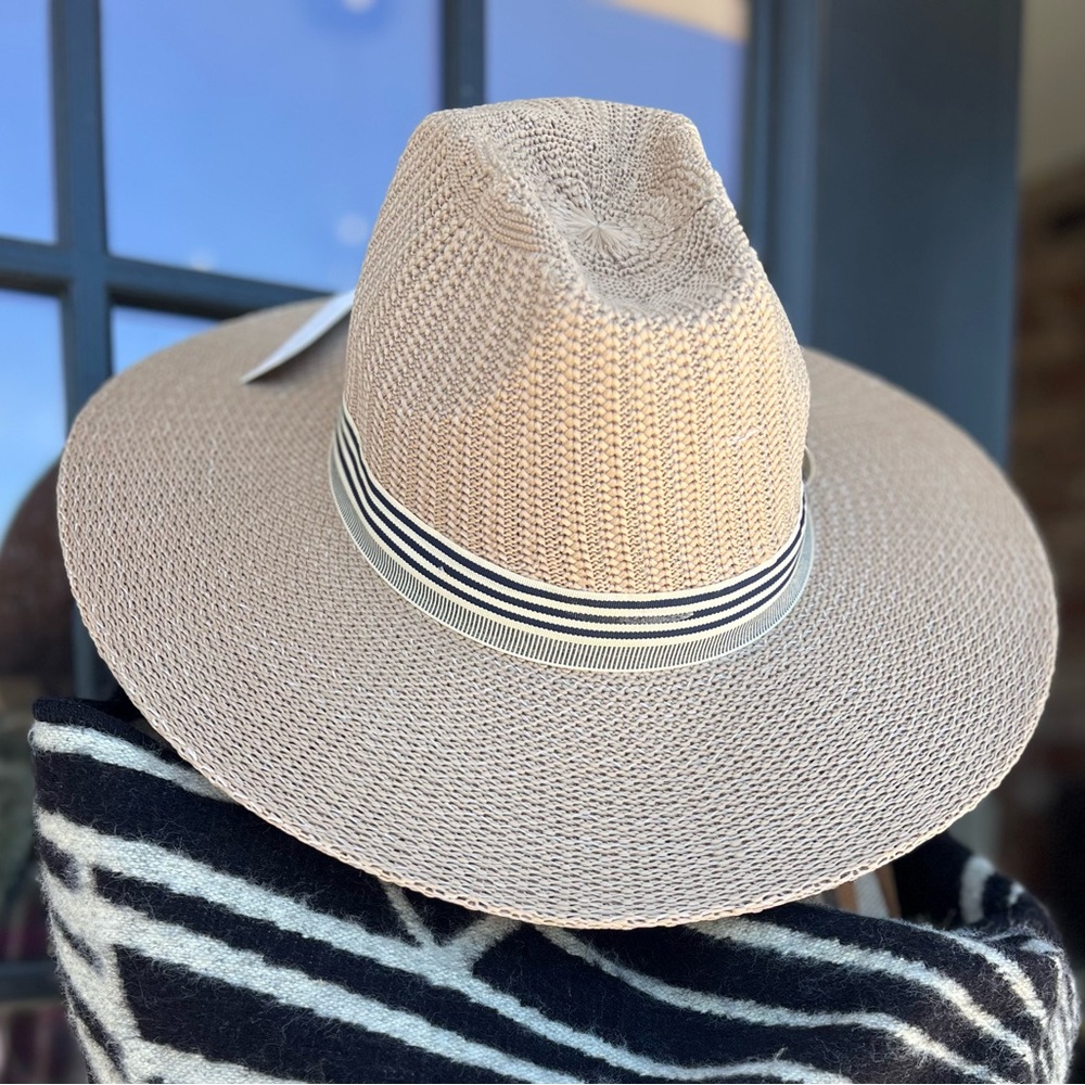 Stylish Tan Packable Sun Hat